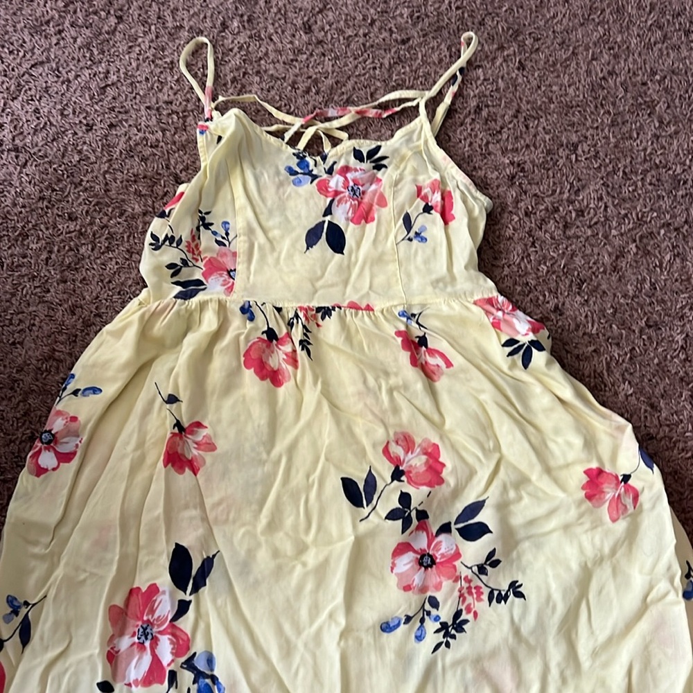 Yellow flower dress